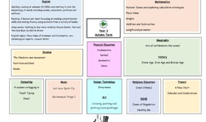 Y3 Autumn Curriculum Tree